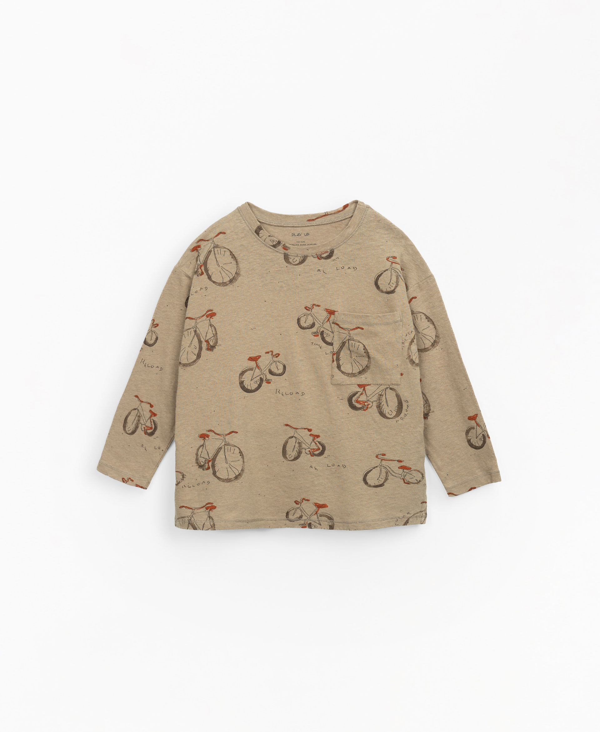 Printed T-shirt with breast pocket | Mother Lcia
