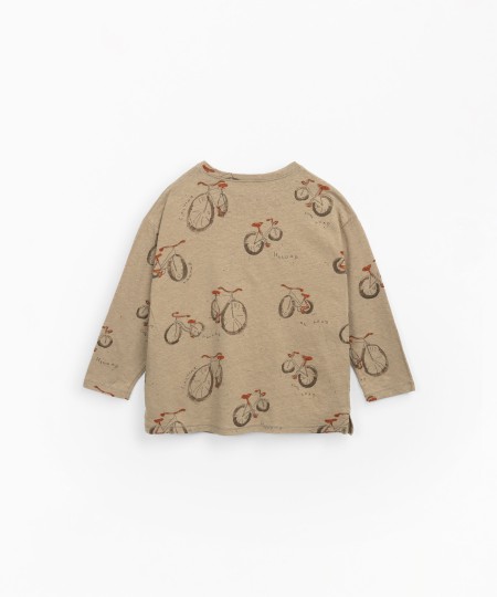 PLAYERA MANGA LARGA JERSEY ESTAMPADO