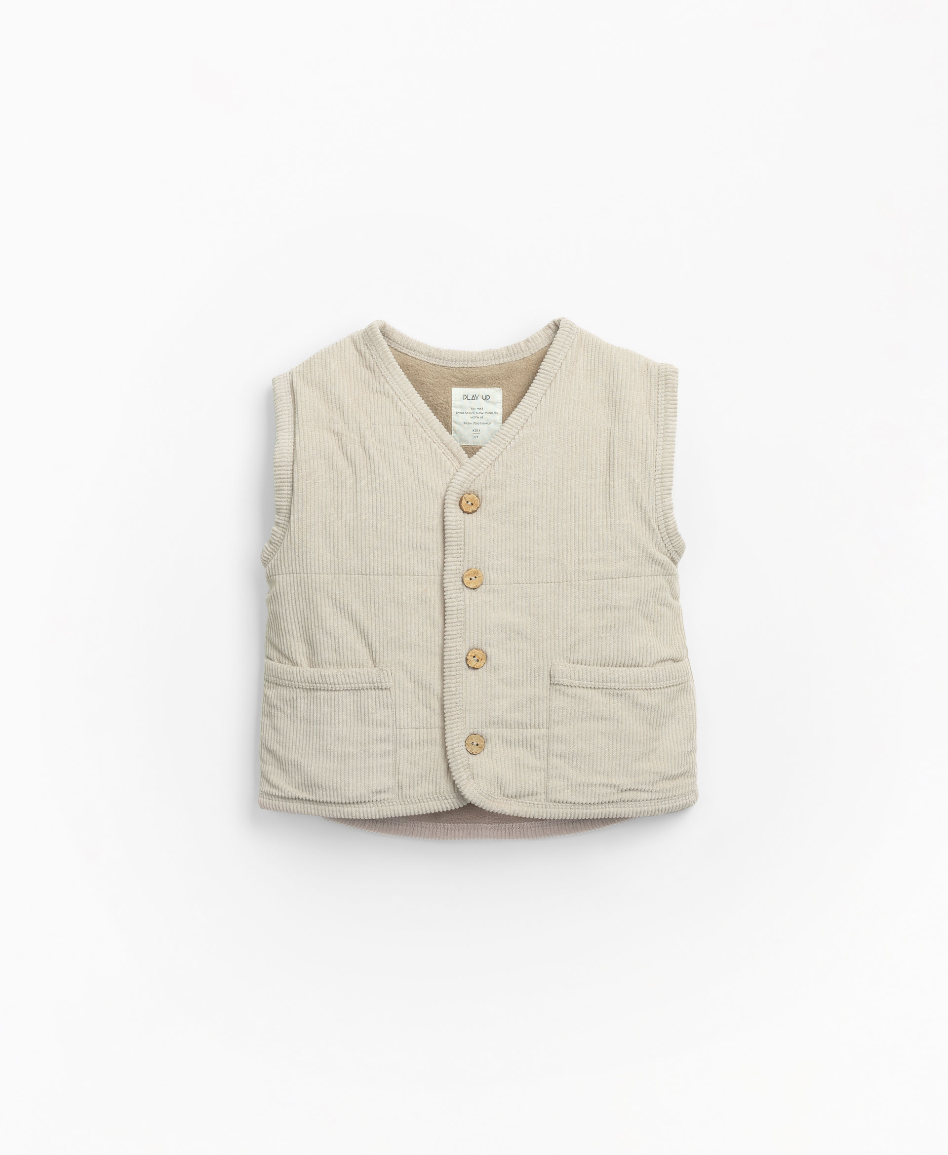 Vest with coconut button opening | Mother Lcia
