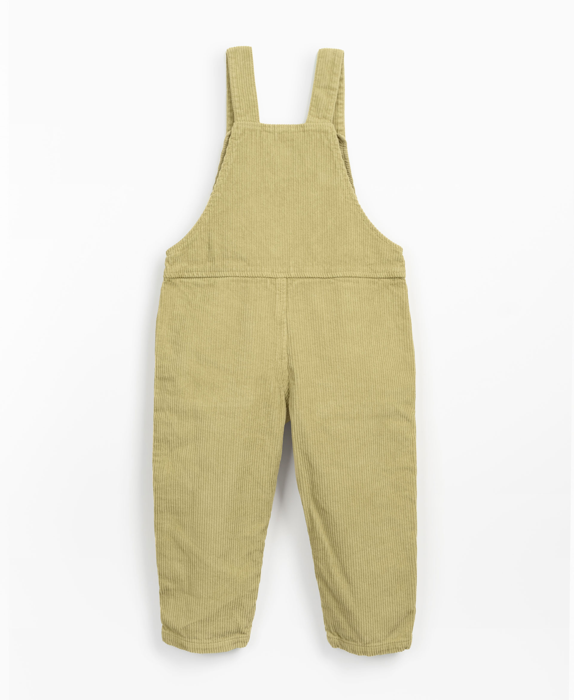 Corduroy dungarees with straps | Mother Lcia