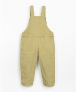 Corduroy dungarees with straps | Mother Lcia