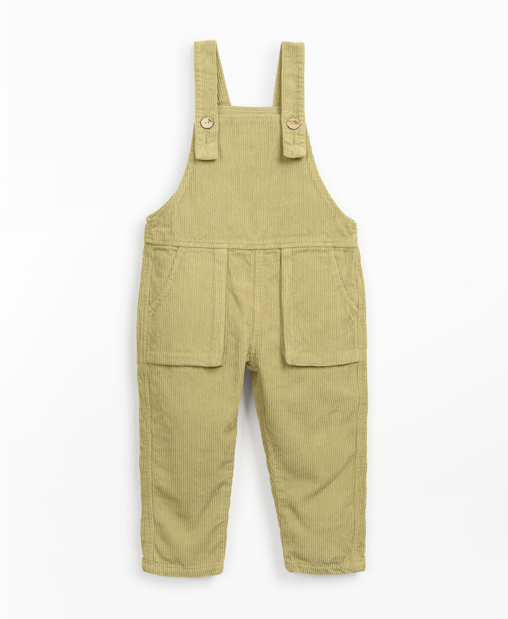 Corduroy dungarees with straps | Mother Lcia