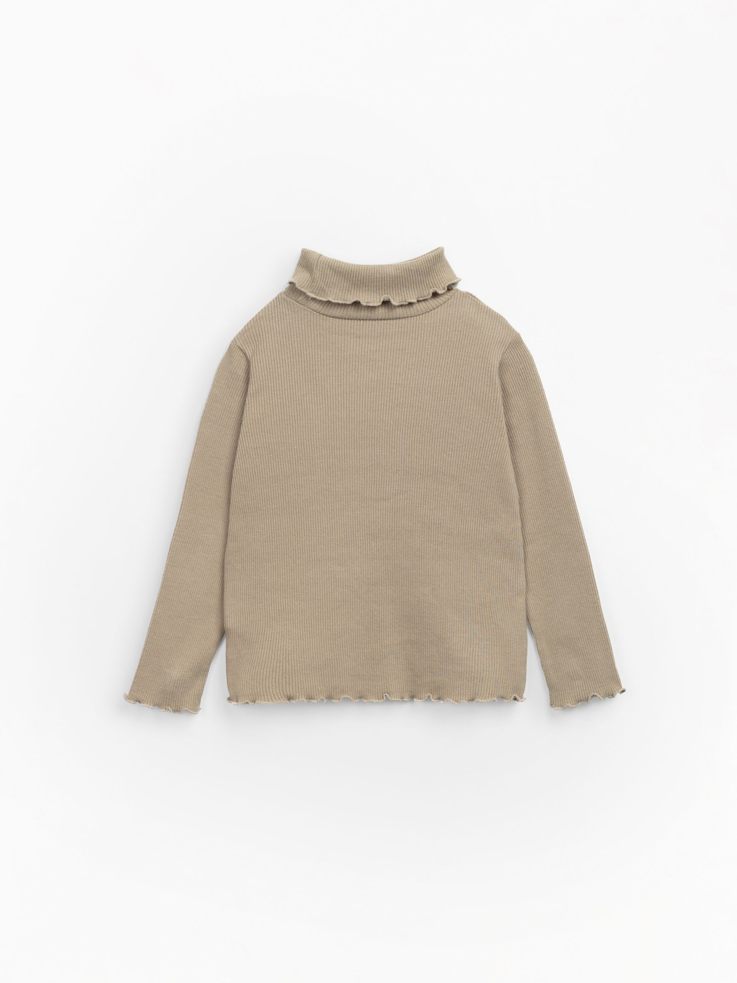 Camiseta de cuello alto de algodón orgánico