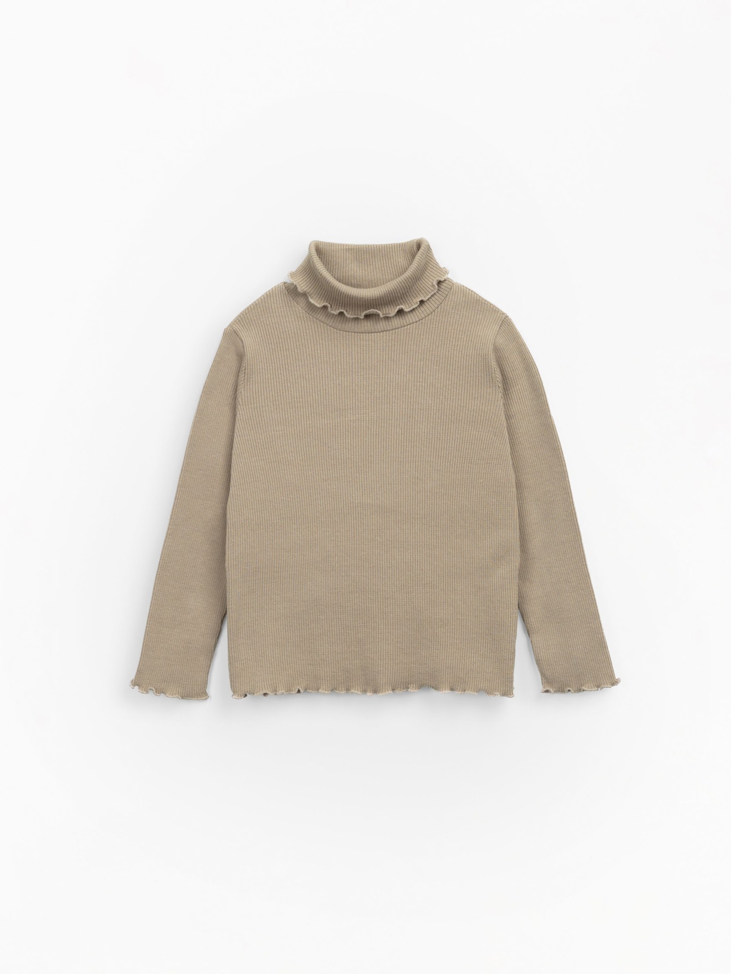 Camiseta de cuello alto de algodón orgánico