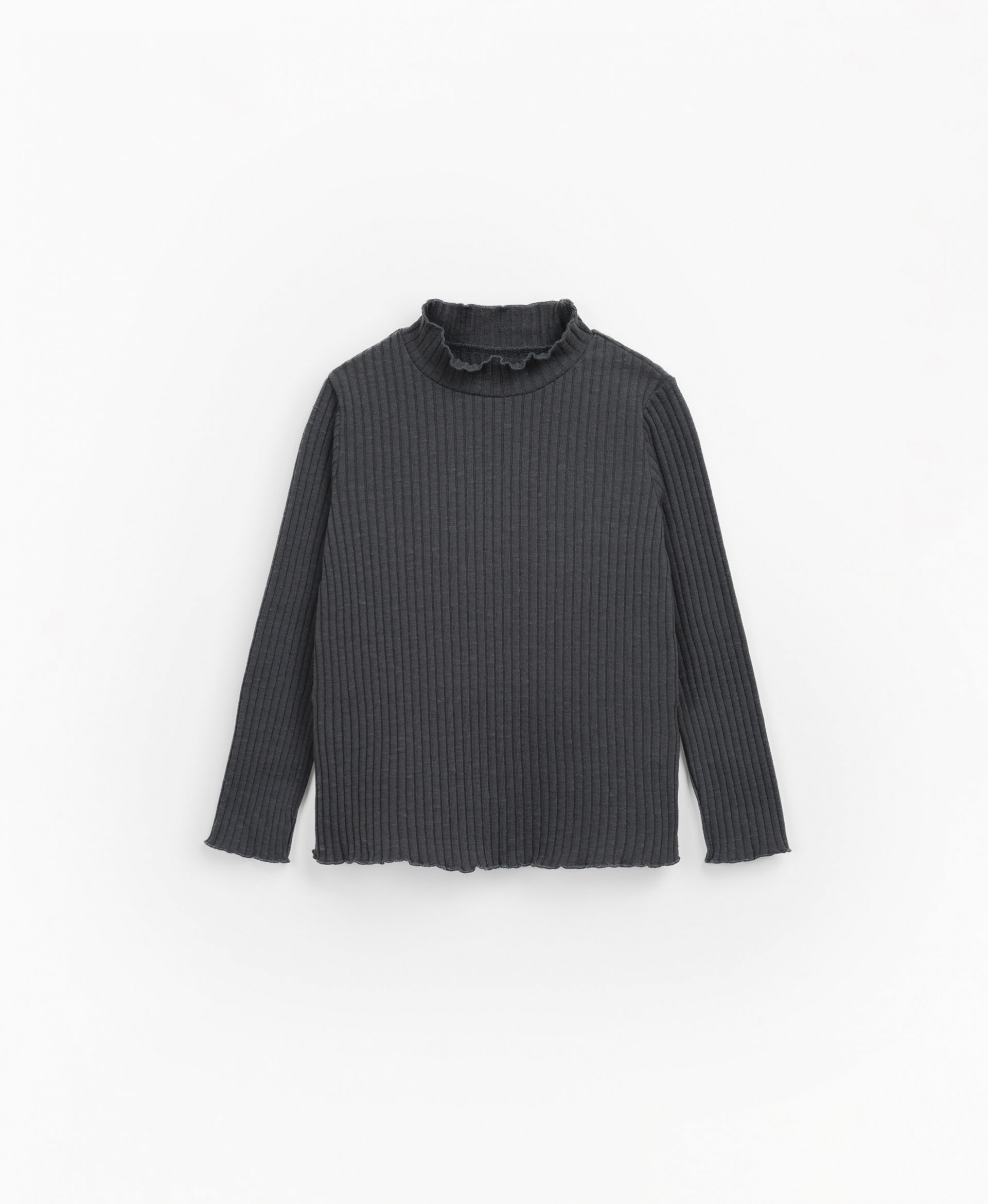 Ribbed T-shirt with half neck | Mother Lcia