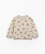 Jersey stitch T-shirt with chestnuts print | Mother Lcia