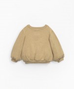 Jersey-stitch sweater with fleece on the inside | Mother Lcia