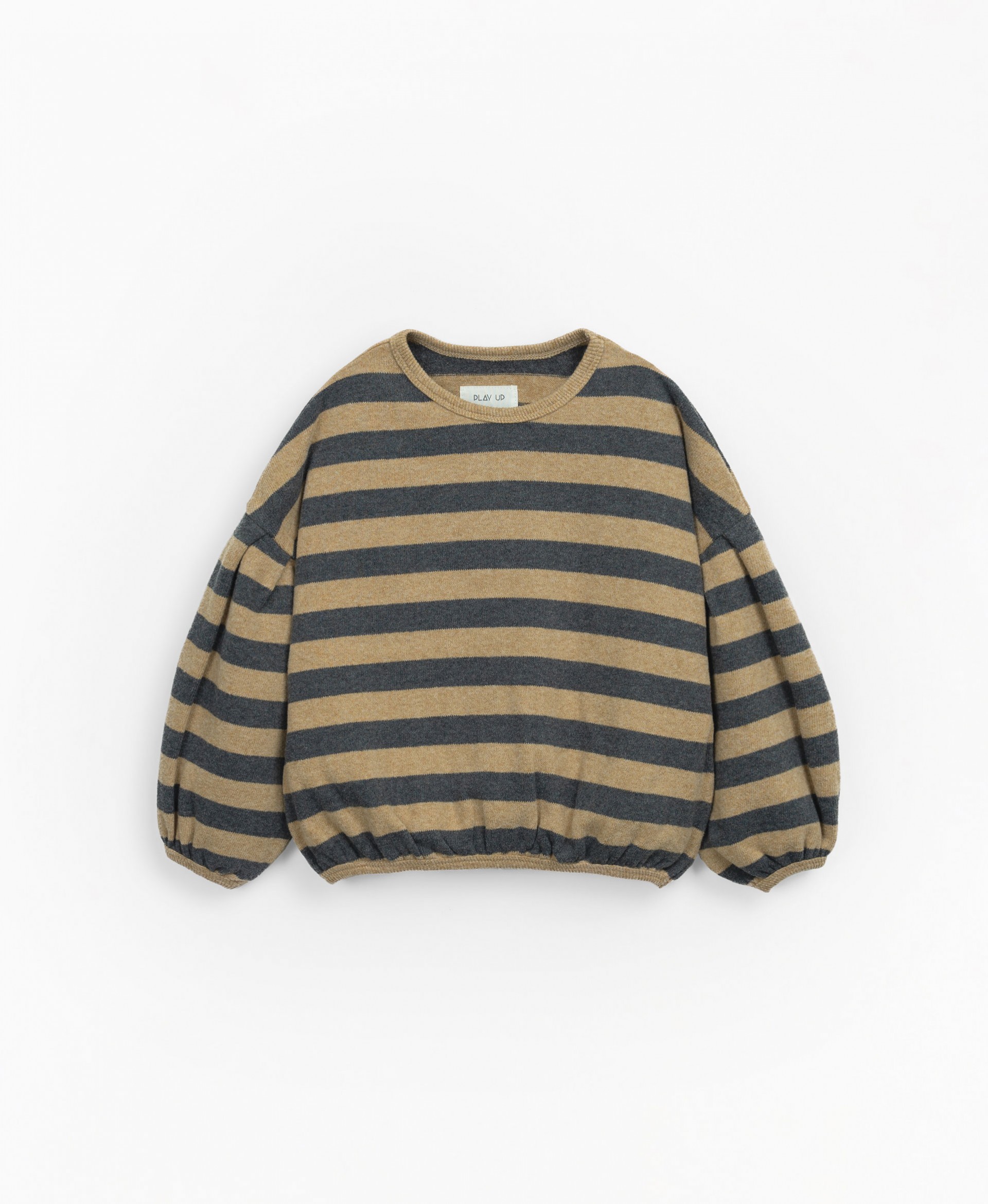 Sweater with stripes and fleece interior | Mother Lcia