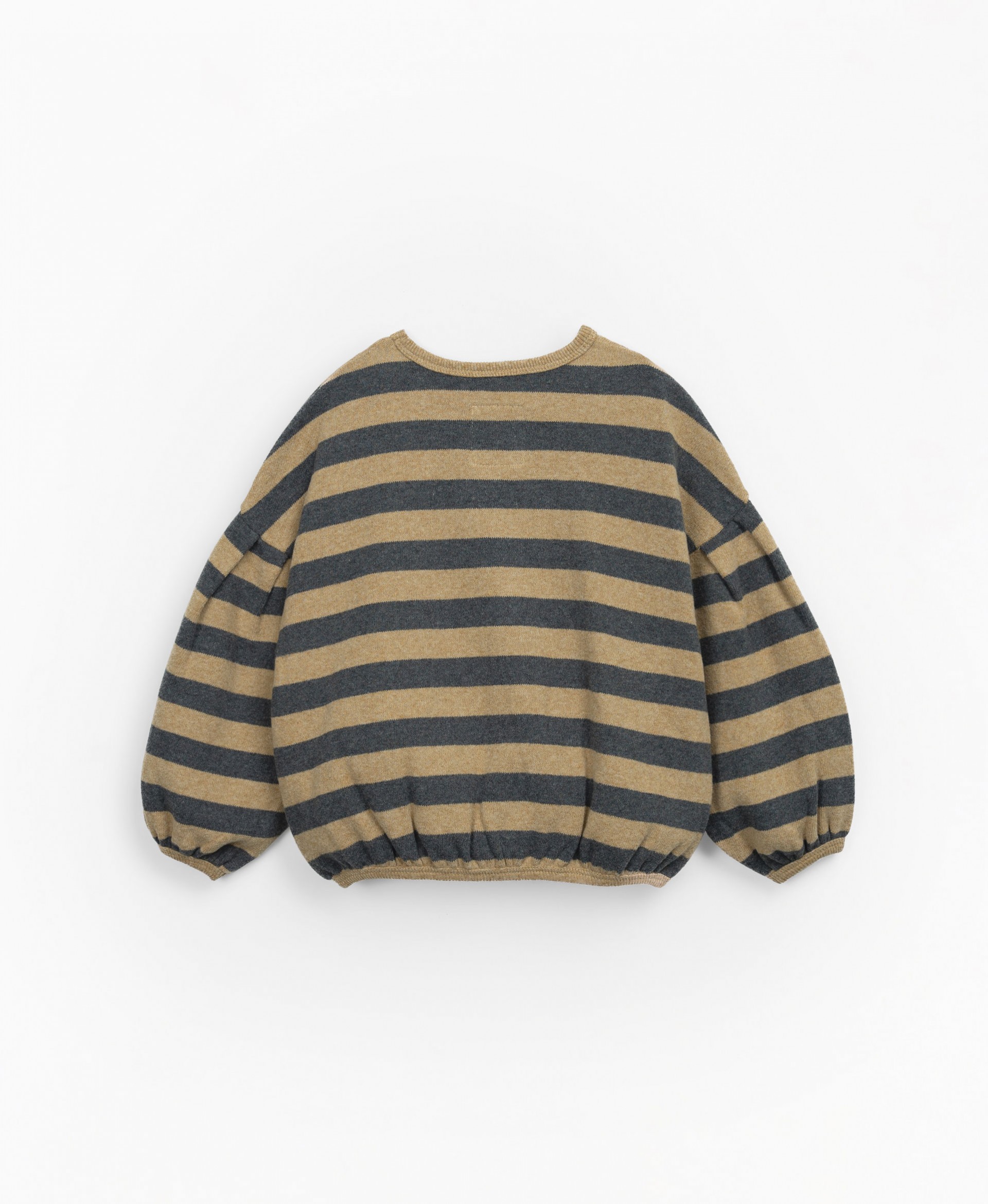 Sweater with stripes and fleece interior | Mother Lcia