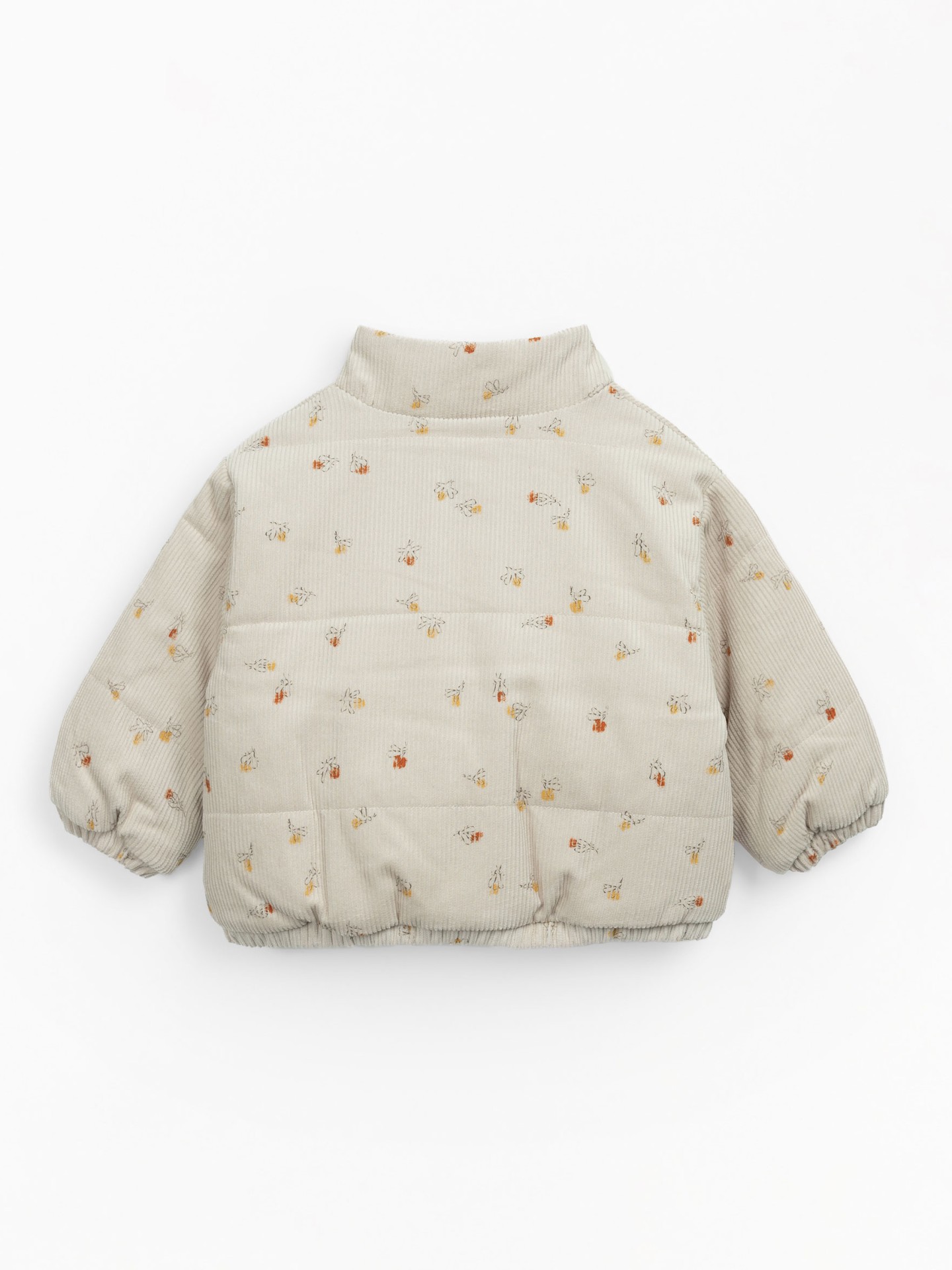 CASACO BOMBAZINE ESTAMPADA