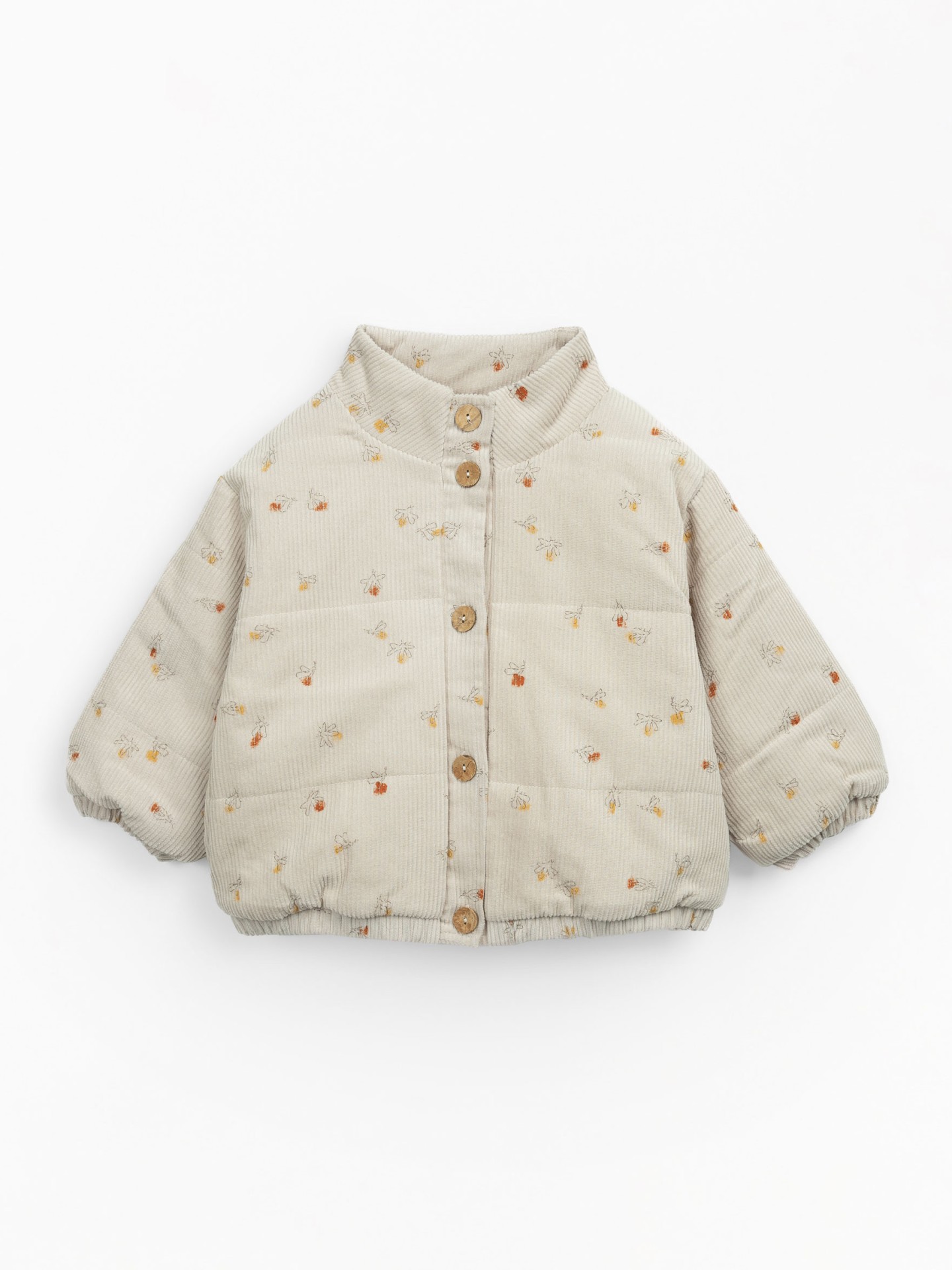 CASACO BOMBAZINE ESTAMPADA