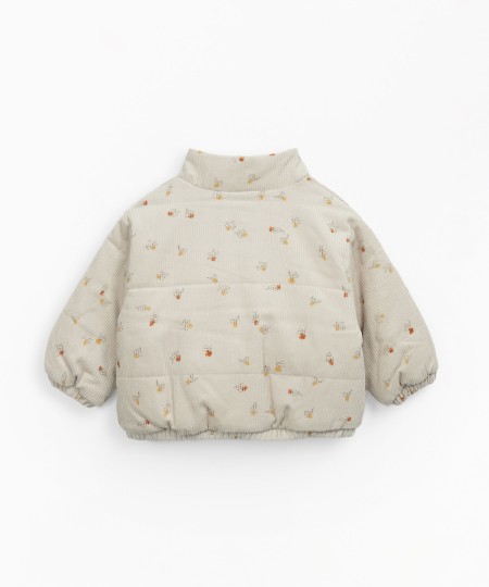 GIACCA IN VELLUTO A COSTINE STAMPATO