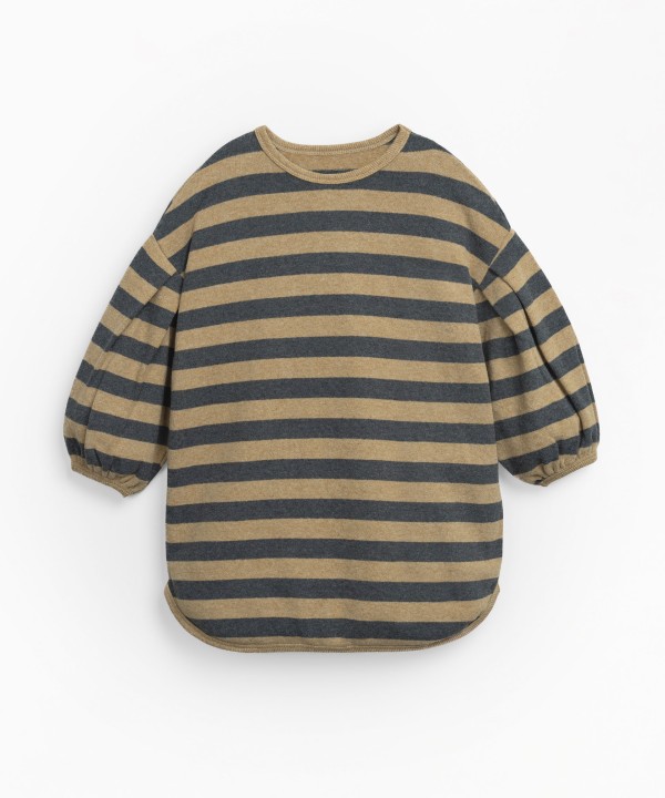 VESTIDO JERSEY RISCAS