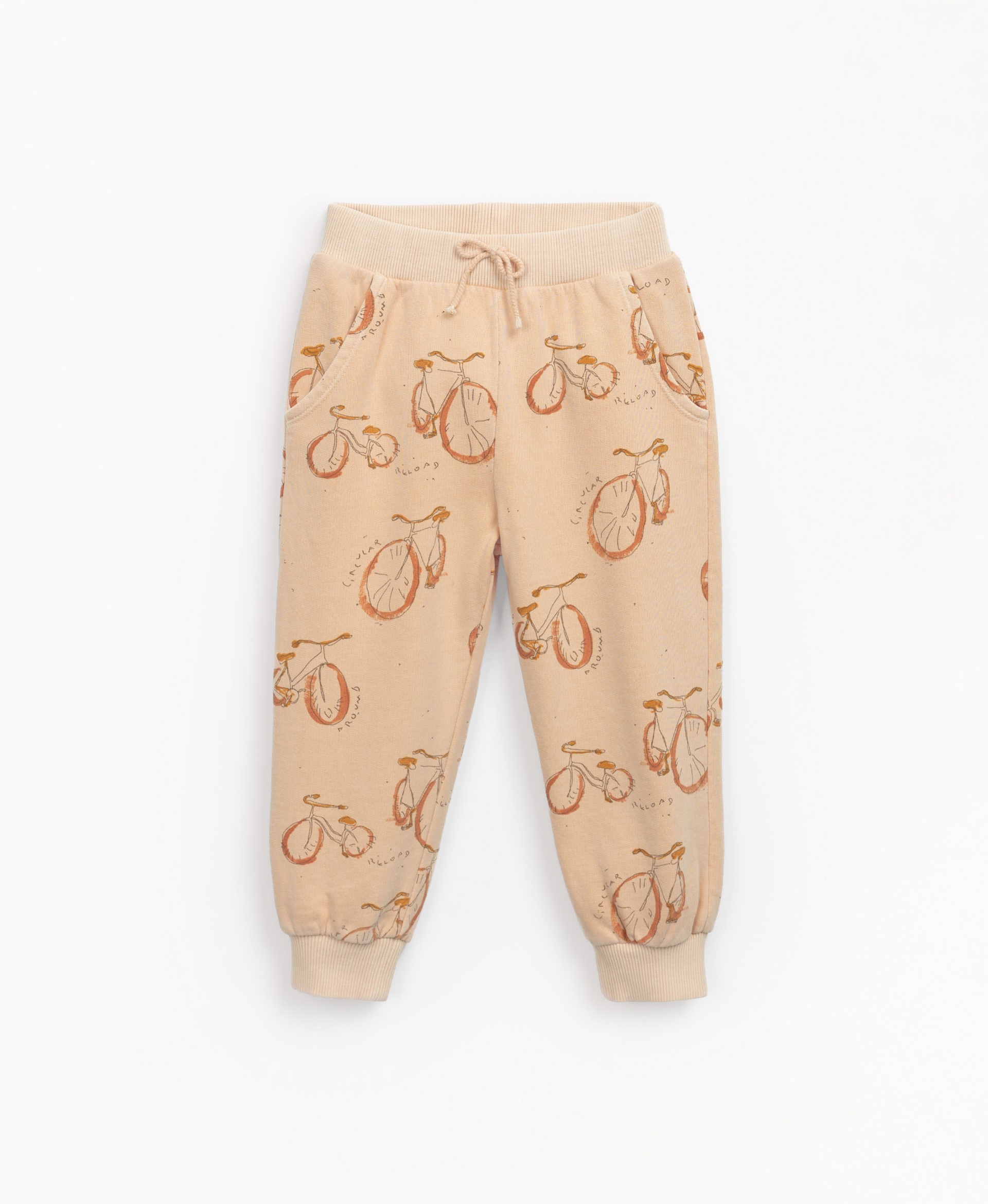 Jersey stitch trousers with bicycles print | Mother Lcia