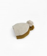 Knitted beanie with pompom on top | Mother Lcia