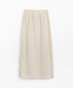Knitted skirt with side slit  | Mother Lcia