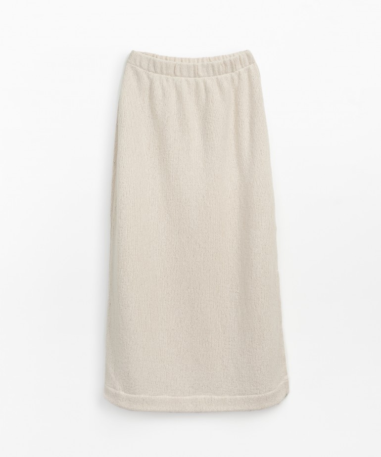 Midi skirt in knitted effect 