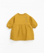Woven dress with balloon sleeves | Mother Lcia