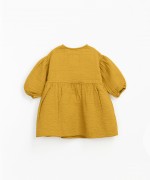 Woven dress with balloon sleeves | Mother Lcia