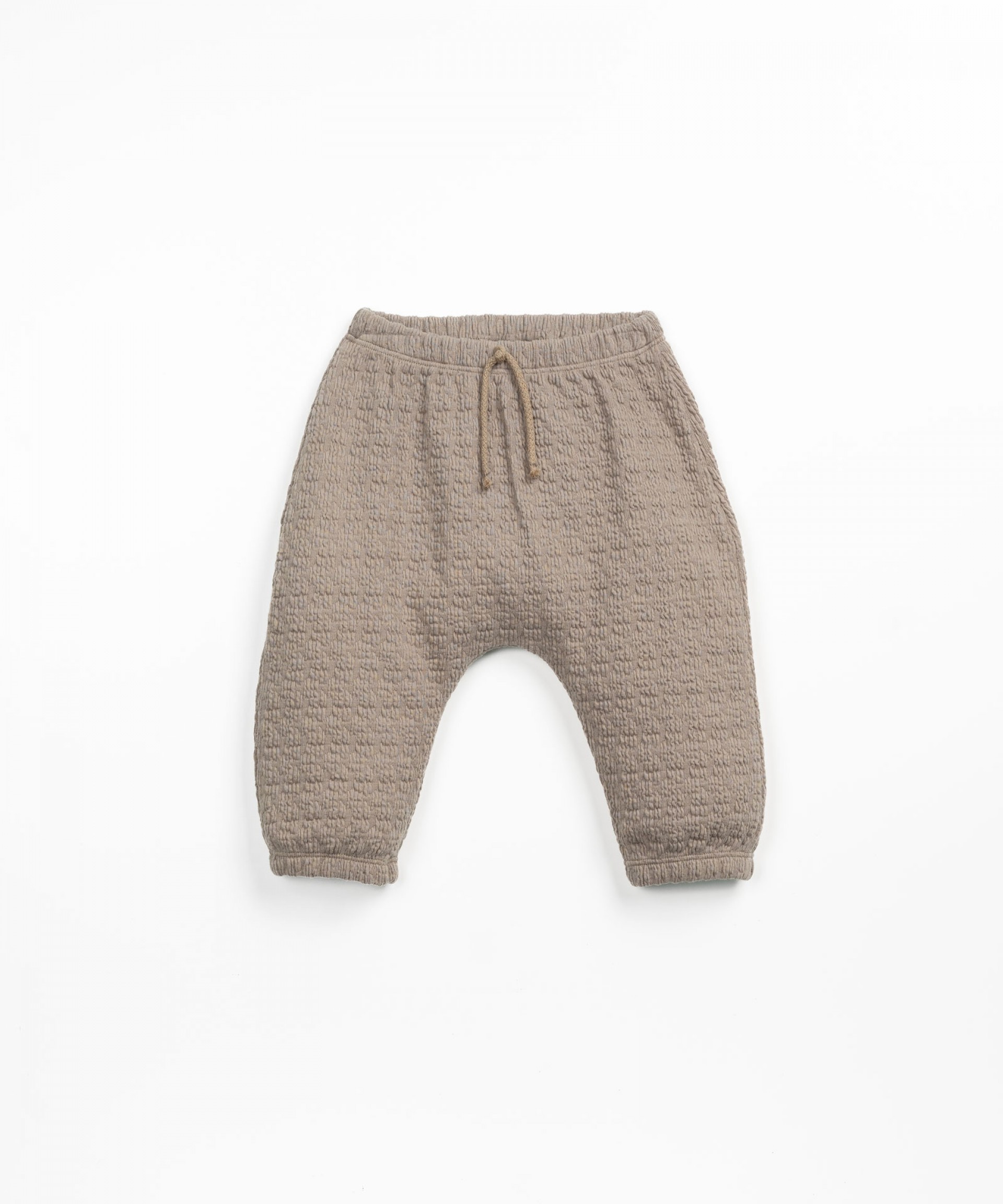 Baby pants in organic cotton with elastic at the leg opening