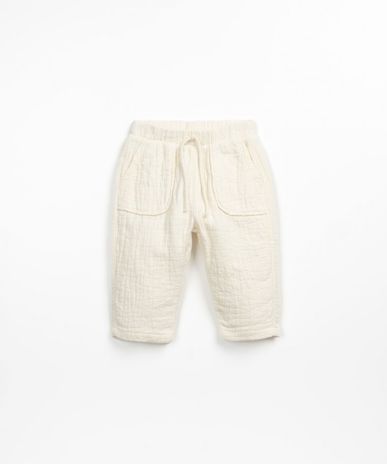 Pantalon en tissu de coton
