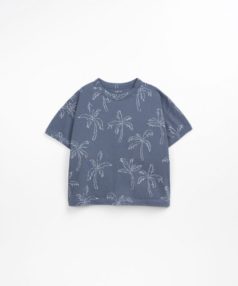 T-shirt with palm trees print