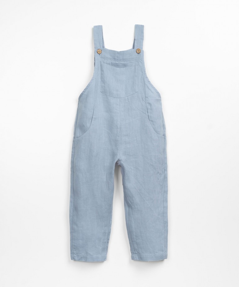Linen jumpsuit with pockets