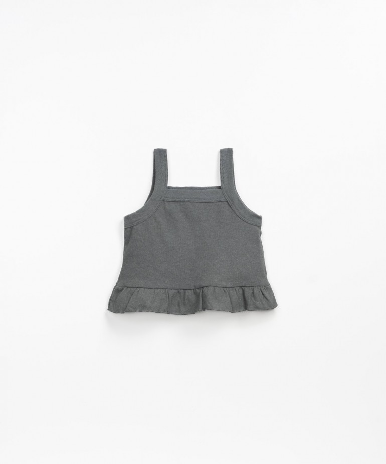 Top with straps with recycled yarn Re(Play)