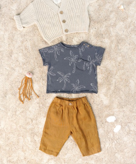 T-SHIRT DI MAGLIA CON STAMPA