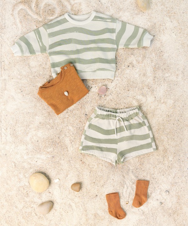 PRINTED FLEECE SHORTS