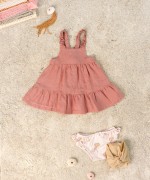 Dress with straps with elastic on the back | Textile Art