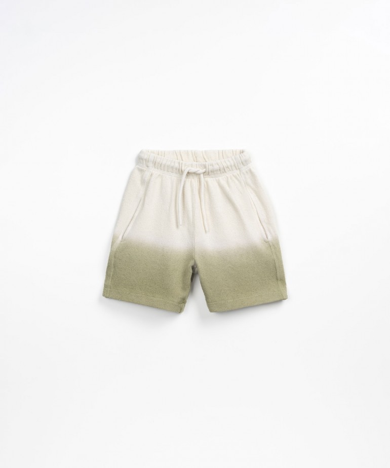 Jersey stitch shorts with colour gradient
