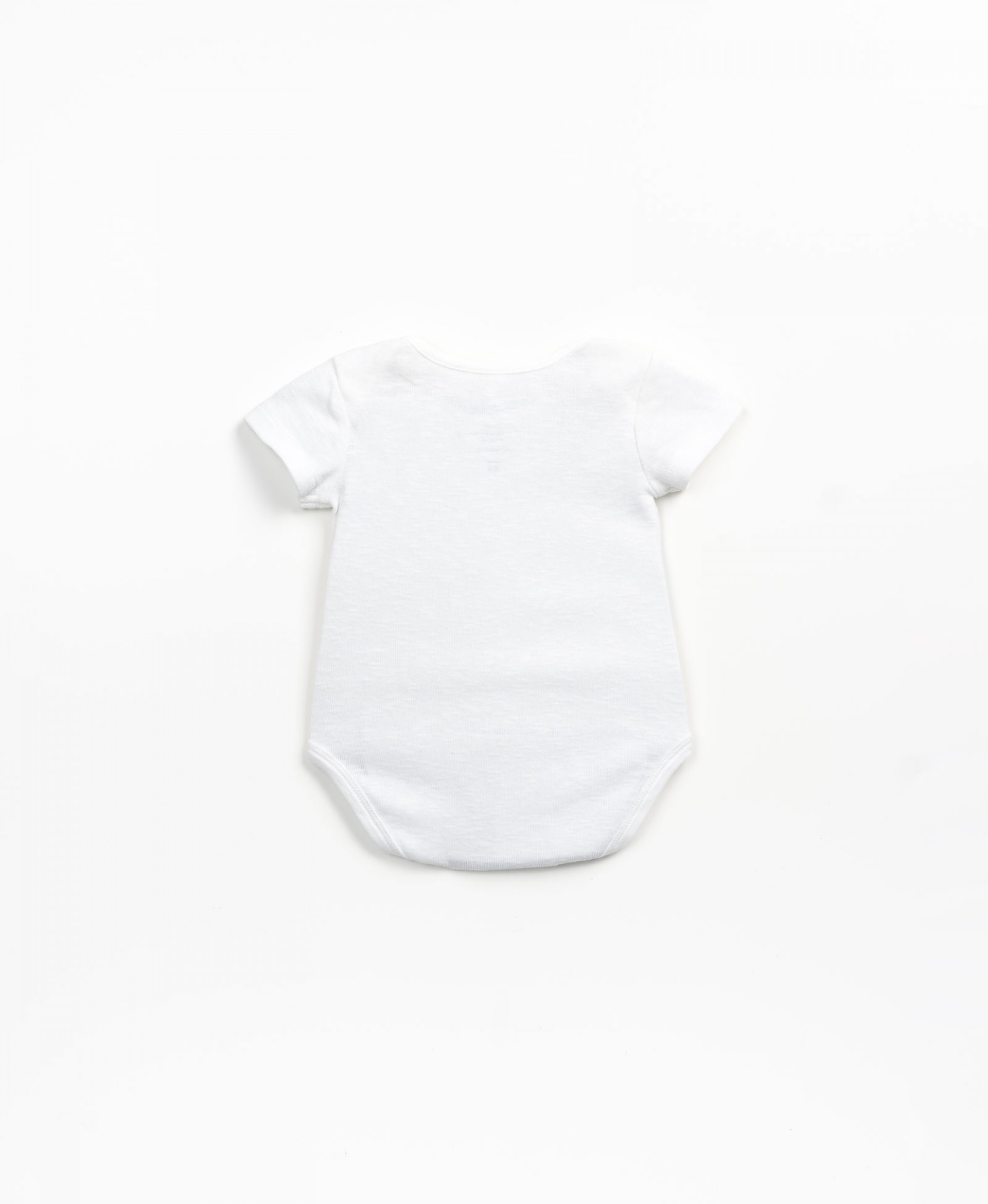 Short-sleeve body in organic cotton | Textile Art