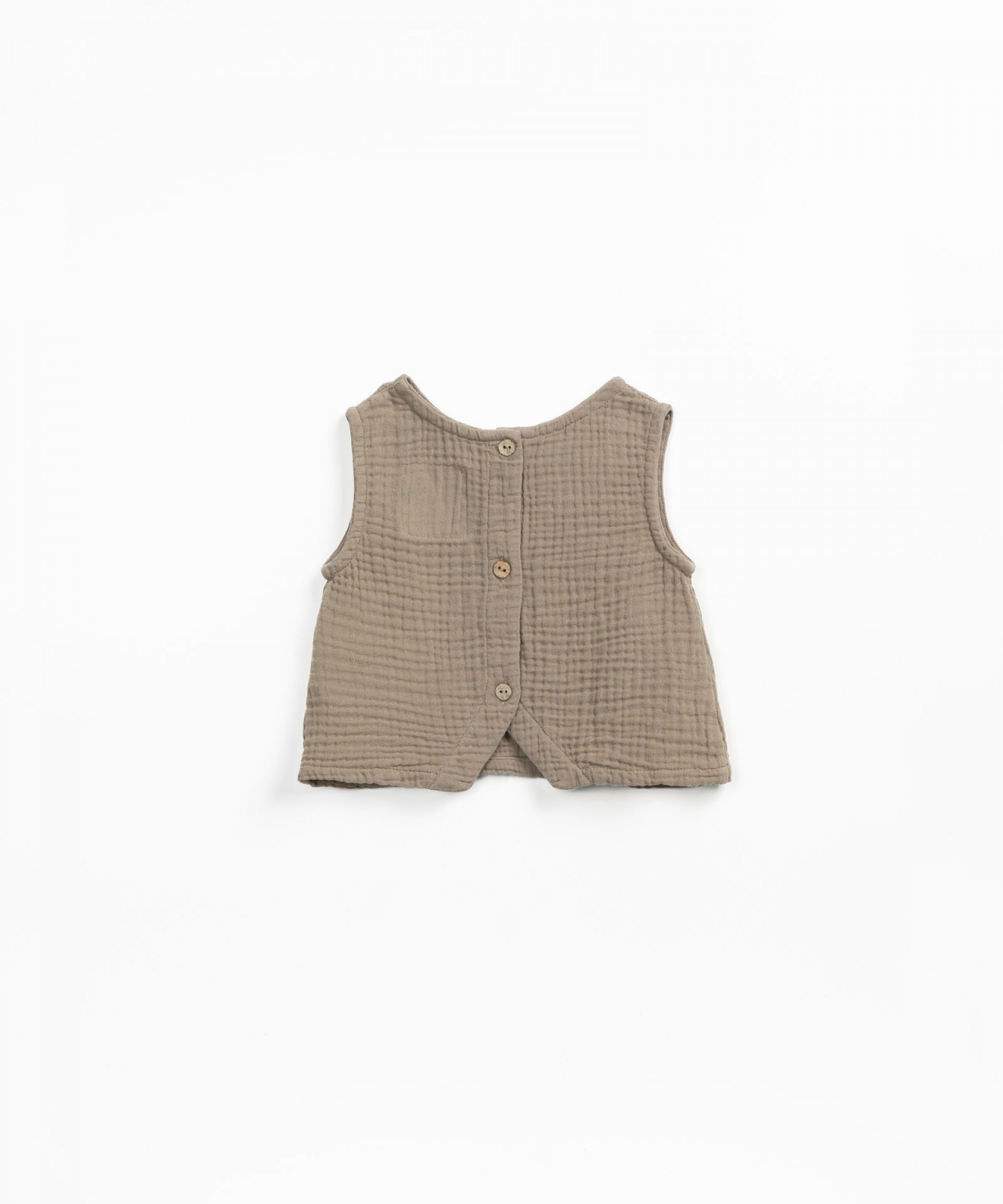 Blusa con abertura en la espalda | Textile Art