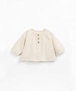Jersey-stitch jacket in organic cotton | Textile Art