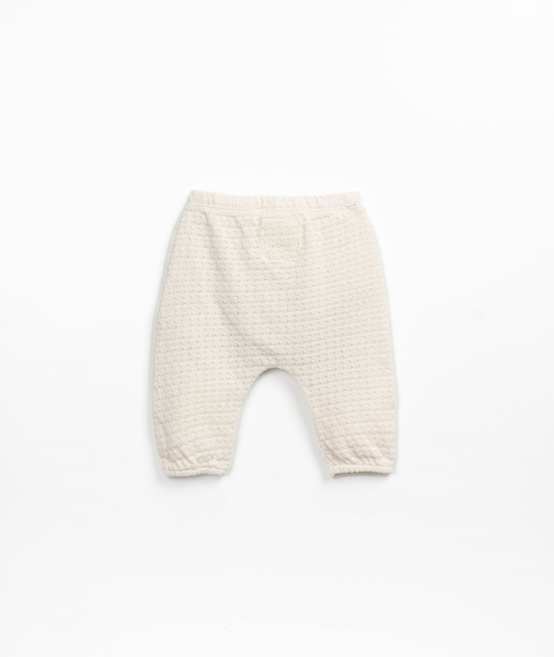 Jersey stitch organic cotton trousers | Textile Art