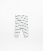 Organic cotton striped leggings | Textile Art