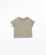 T-shirt avec poche kangourou | Textile Art