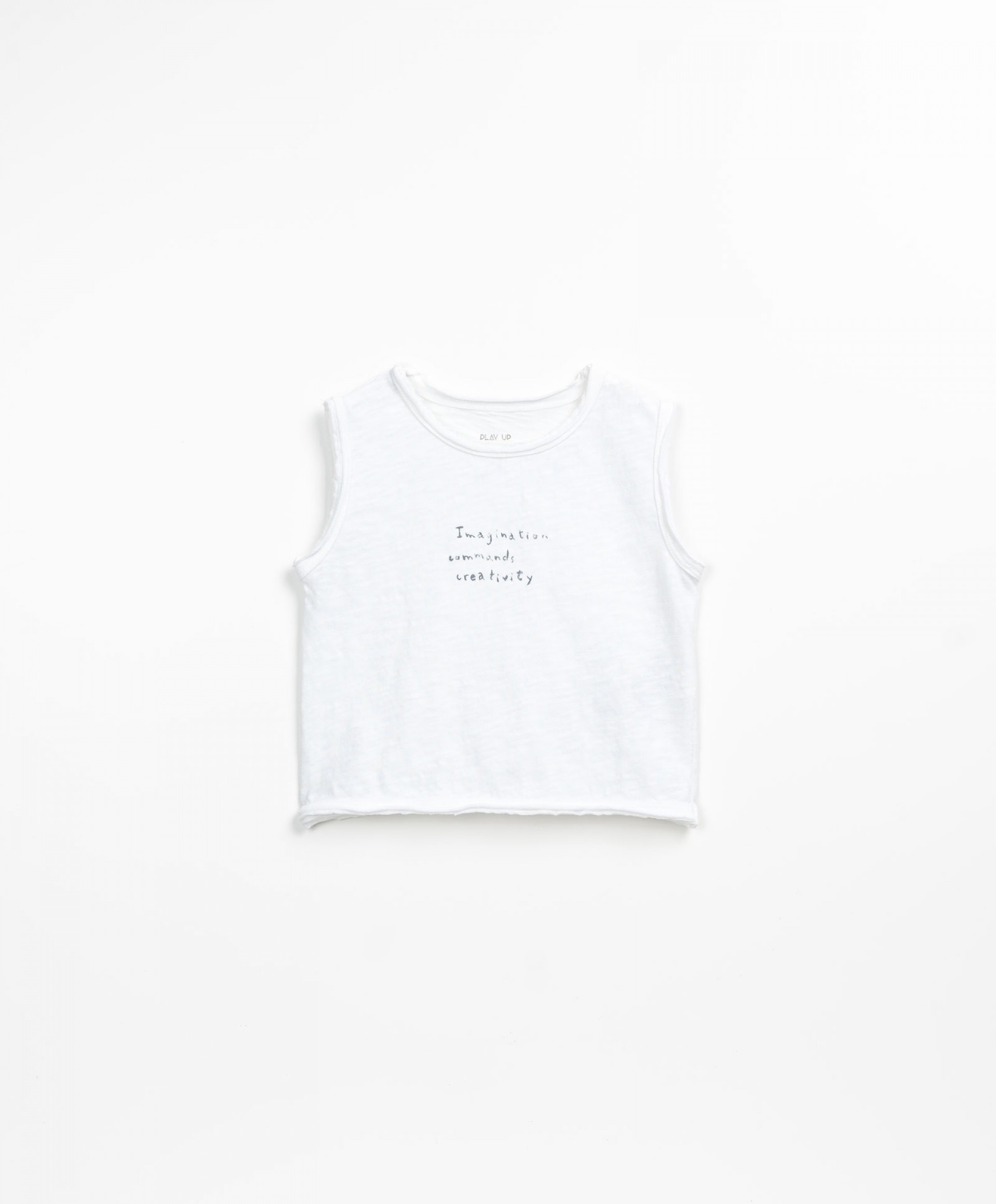 T-shirt con frase sul petto | Textile Art