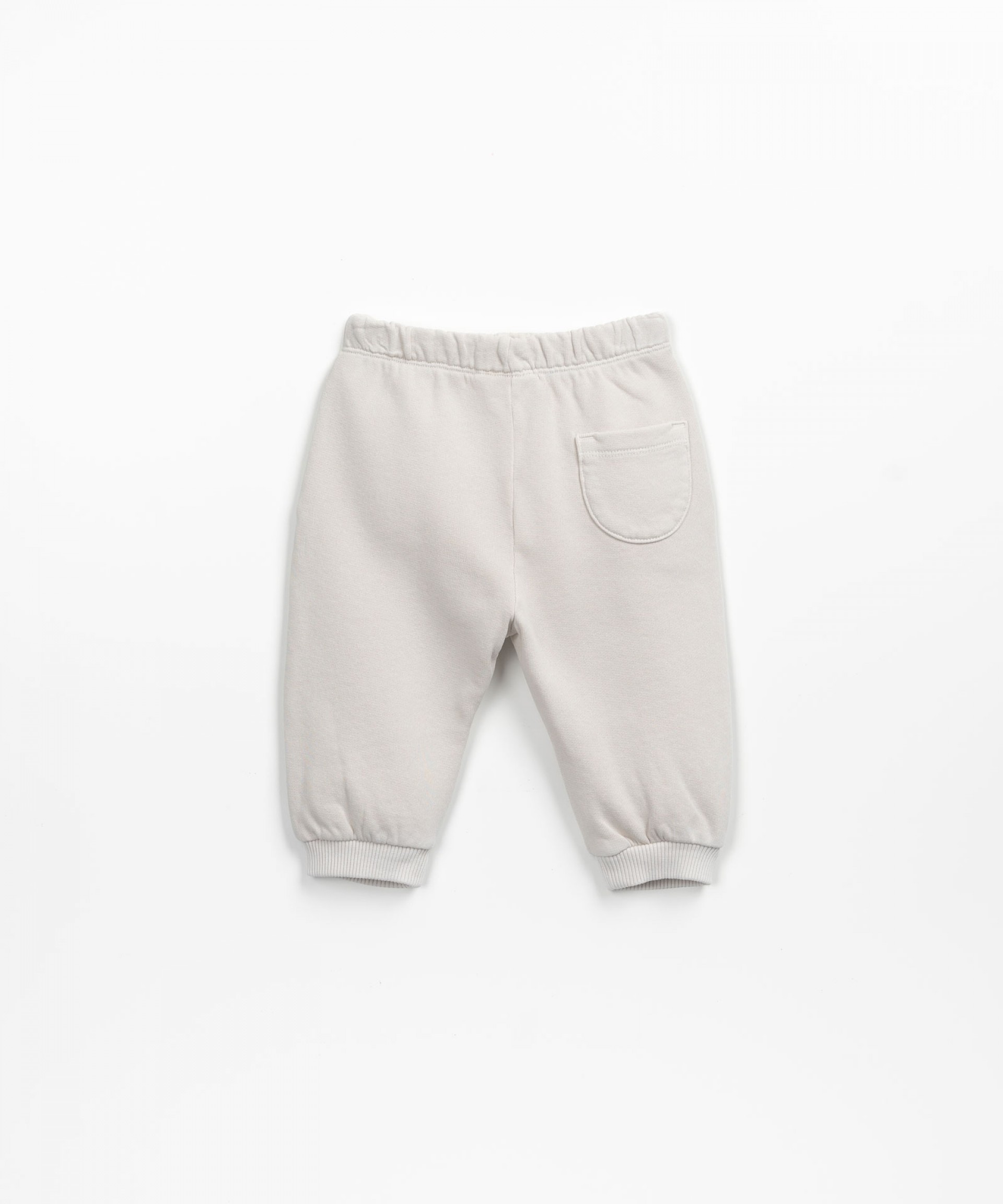 Pantalon en maille avec un mlange de coton biologique et de coton | Textile Art