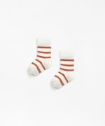 Organic cotton striped socks | Textile Art