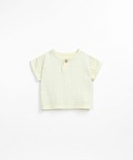 T-shirt in a mixture of organic cotton and recycled cotton. | Textile Art