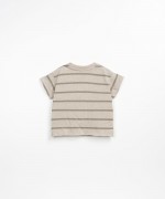 T-shirt  rayures avec un mlange de fibres recycles | Textile Art
