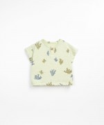 Organic cotton T-shirt with opening | Textile Art