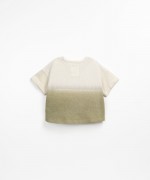 T-shirt com gradiente de cor | Textile Art