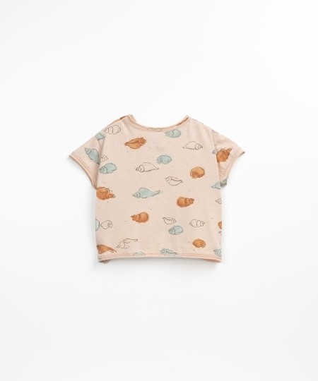 T-SHIRT DI MAGLIA CON STAMPA ANTI-UV