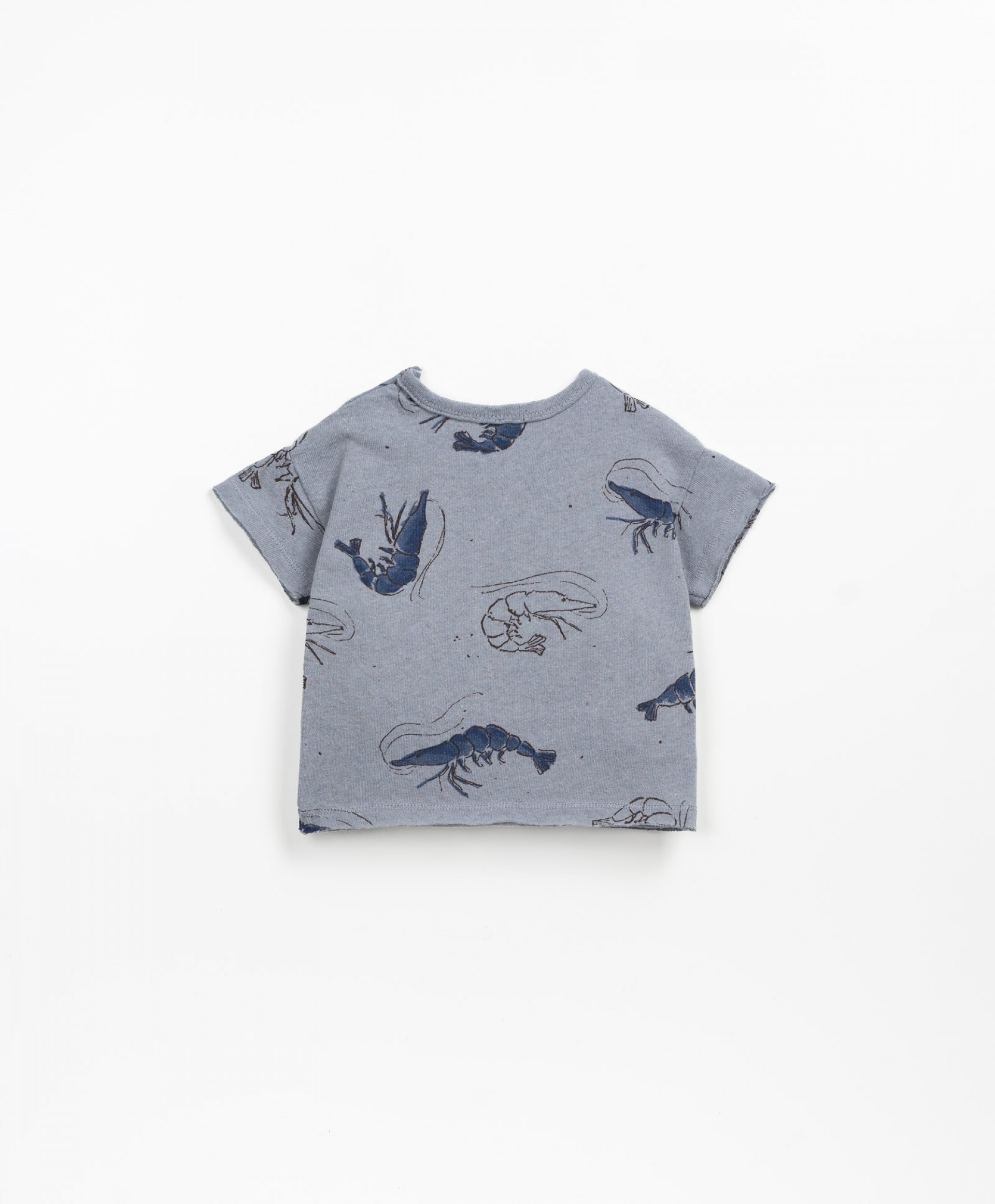 T-shirt con stampa di gamberi | Textile Art