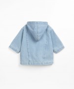 Veste en jean avec un mlange de coton et de coton recycl | Textile Art