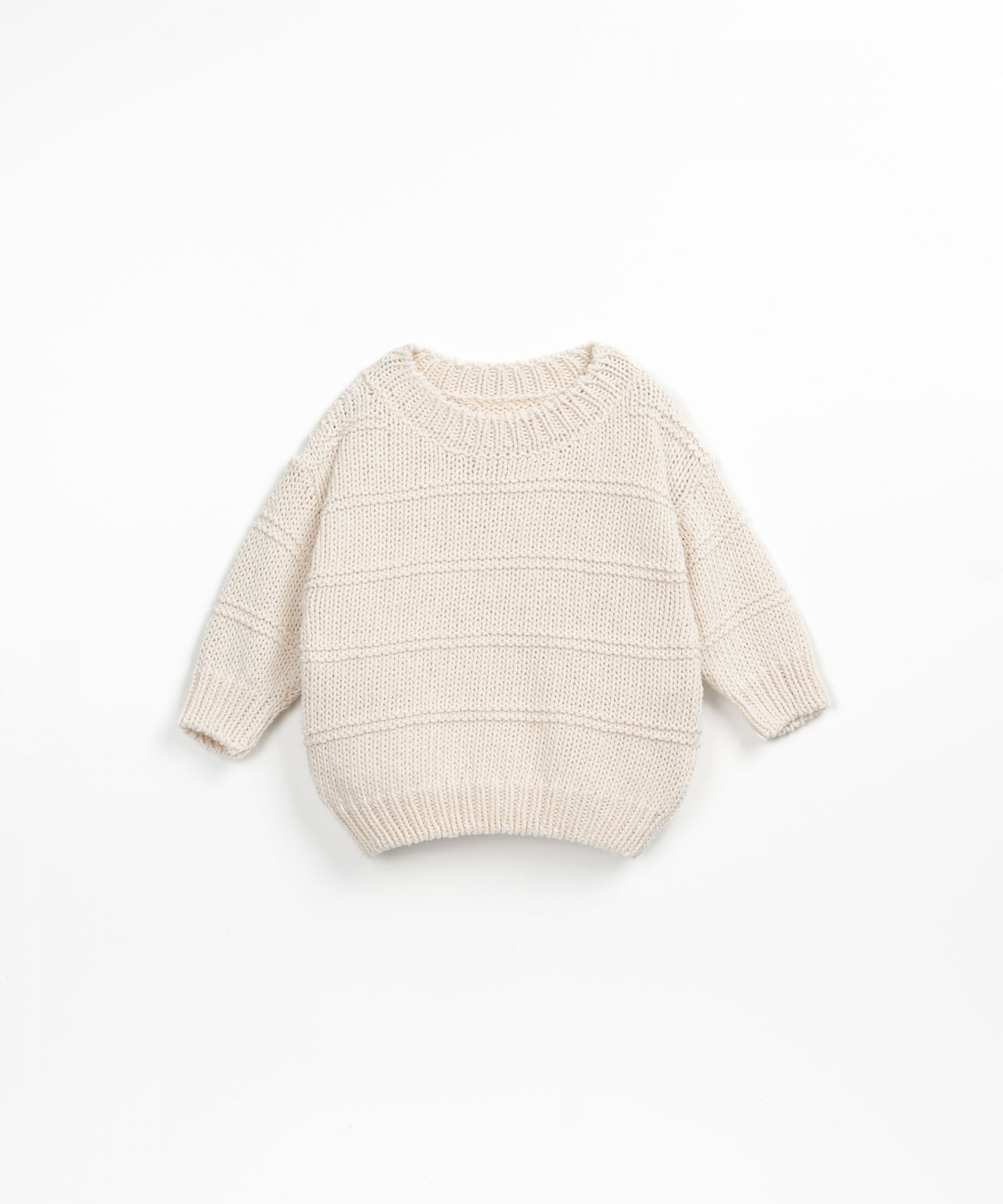 Pull en tricot avec un mlange de fibres recycles | Textile Art
