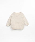 Camisola tricot com mistura de fibras recicladas | Textile Art